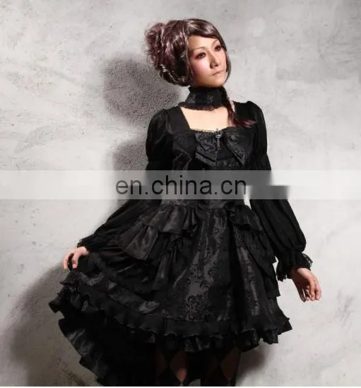 Gothic Princess Short Prom Dress With Laced Choker photo-3