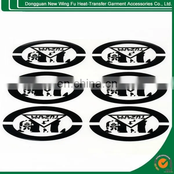 Custom T-shirt Garment 3d Silicone Heat Transfer Label for Garment