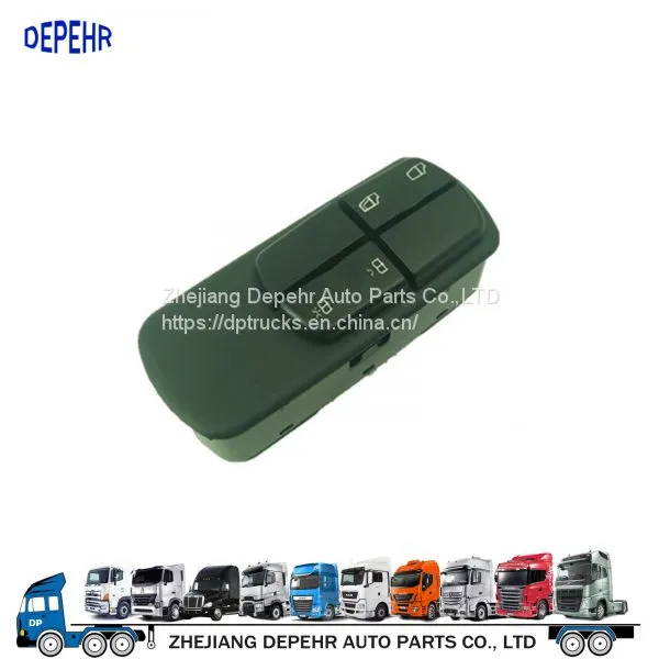 Zhejiang Depehr Heavy Duty European Tractor Window Lifter Switch Benz Truck Power Window Switch 0025452013