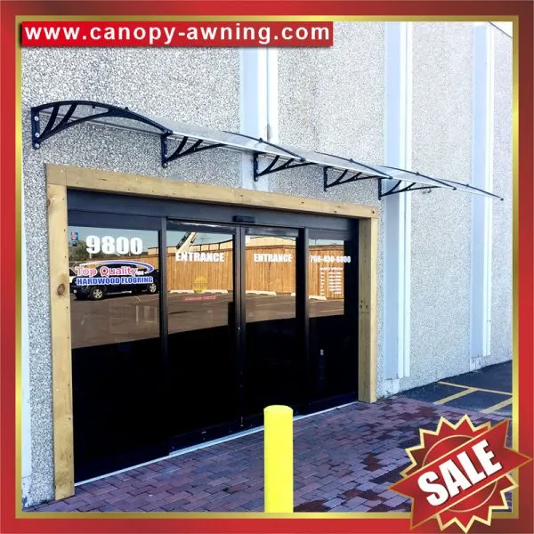 Villa House Door Window Diy pc Polycarbonate Awning Canopy Shelter Canopies Awnings Cover Shield With Engineering Plastic Bracket photo-4