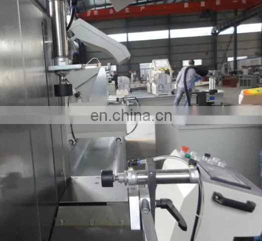 Double Head Mitre Saw for Cutting Aluminium Window PVC Profile photo-6