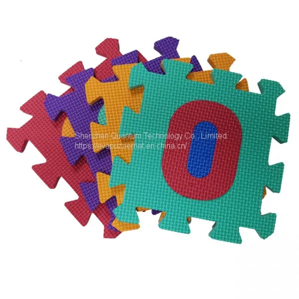 QT MAT Non-toxic Odorless 10in x 10in Baby EVA Numbers Puzzle Foam Play Mat photo-5