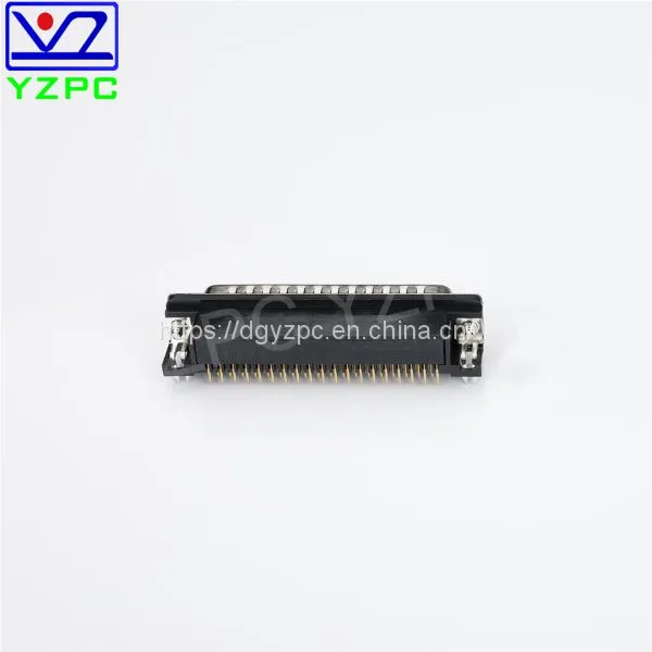 D-SUB D Connector Double Row DR37 Right Angle Male Fock Lock photo-3