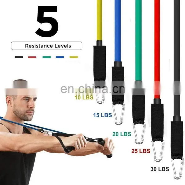 Resistance Exercise Bands Resistance Bands Custom 11Pcs Resistance Band photo-3