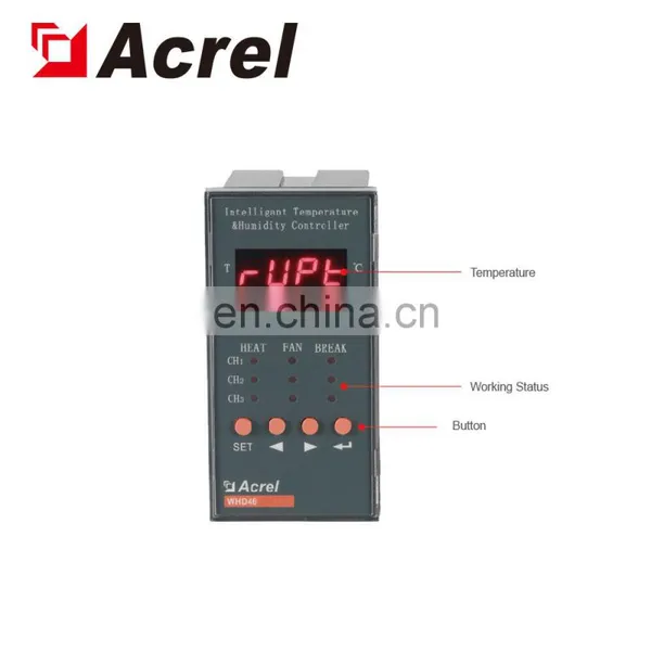 Acrel Loop Grid Cabinet Temperature and Humidity Measuring & Controlling Device WHD46-11 photo-6