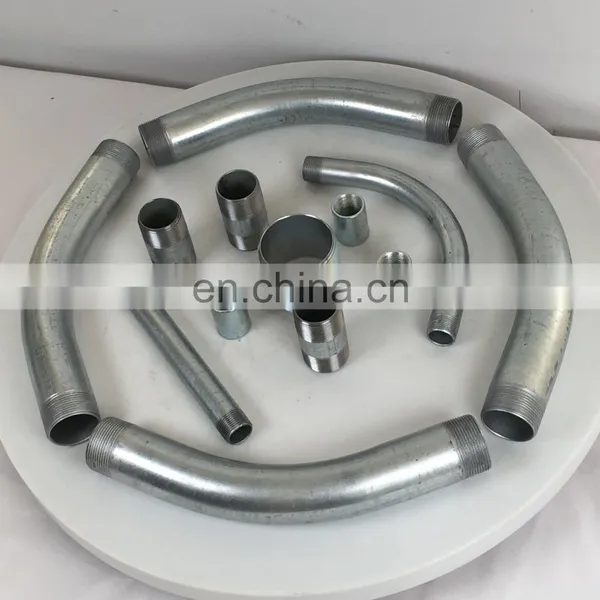 Hot Dip Galvanized Conduit Bends All Thread Pipe Elbow ul Listed Universal Rigid Tube Fittings photo-4