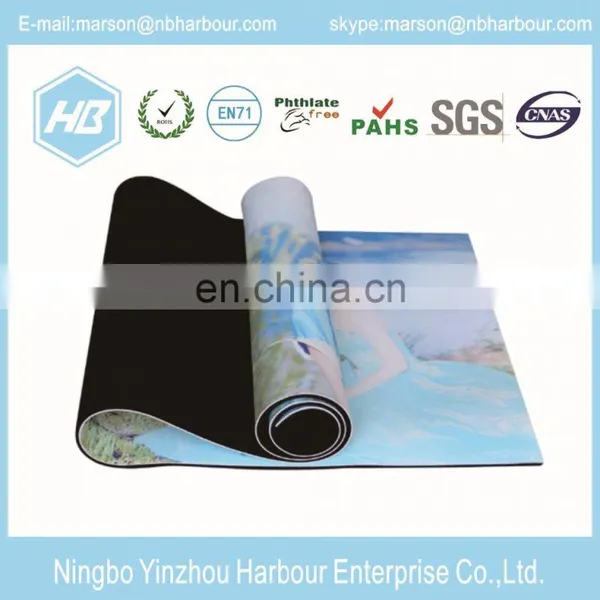 Health and Fitness 1/4 Inch Extra Thick 72 Inch Long TPE Comfort Foam Rubber Natural Yoga Mat photo-7