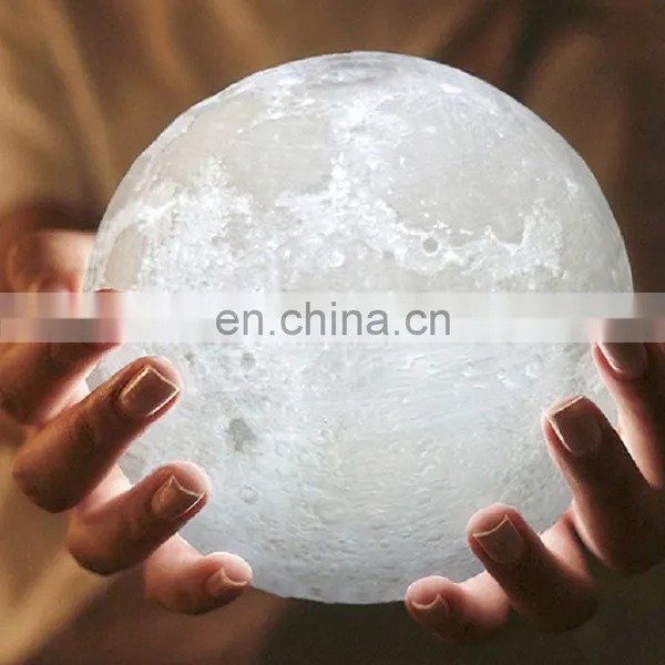 3D Printing Moon Light Creative Gift Moon Light USB Charging Bedside LED Night Light photo-2