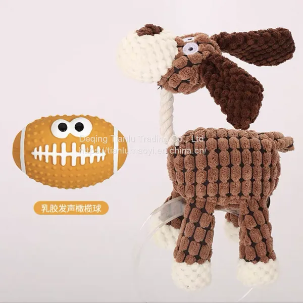 Dog Toy Dog Biting Rope Medium Sized Dog Kekenai Biting Molars Dog Tug of War Toy Knot Knitting Biting Supplies photo-4