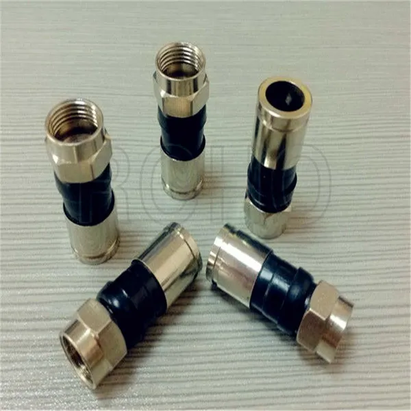 RG6 Rg59 Rg11 Compression RF F Cable Connector for Coaxial Cable photo-3