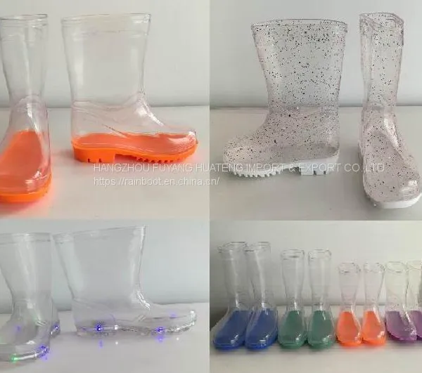 Children Transparent Rain Boot,Kid Transparent Boots,Woman Transparent Rain Boots,Ladies Transparent Boot,Child Transparent Boots photo-3