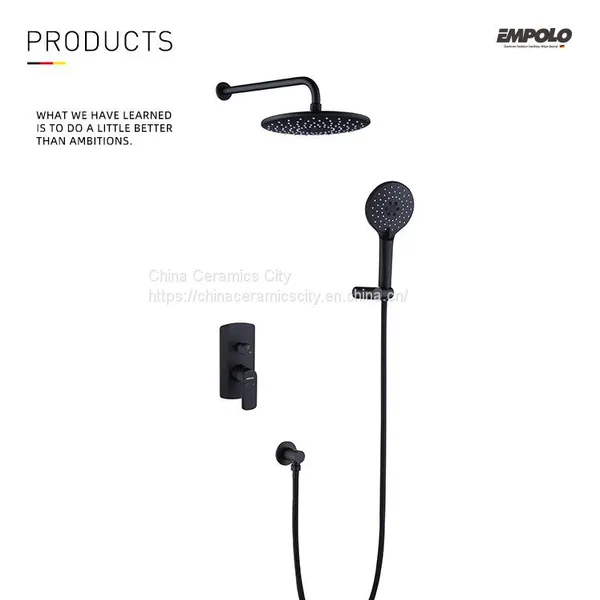 Wall Mount Two Functions Rain Shower Set