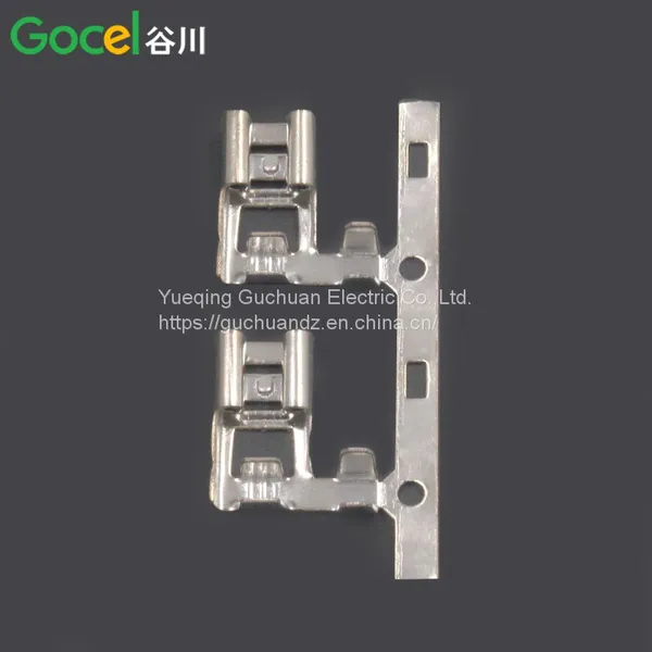 6.3 Flag Plug Spring Horizontal With Brass Tin Plated Terminal Block 250 Flag Plug Spring Plug-in Connector photo-4