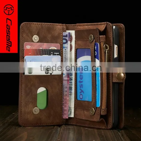Flip Cover Cell Phone Card Holder Slot Stand Case Leather Wallet for IPhone 6 photo-3