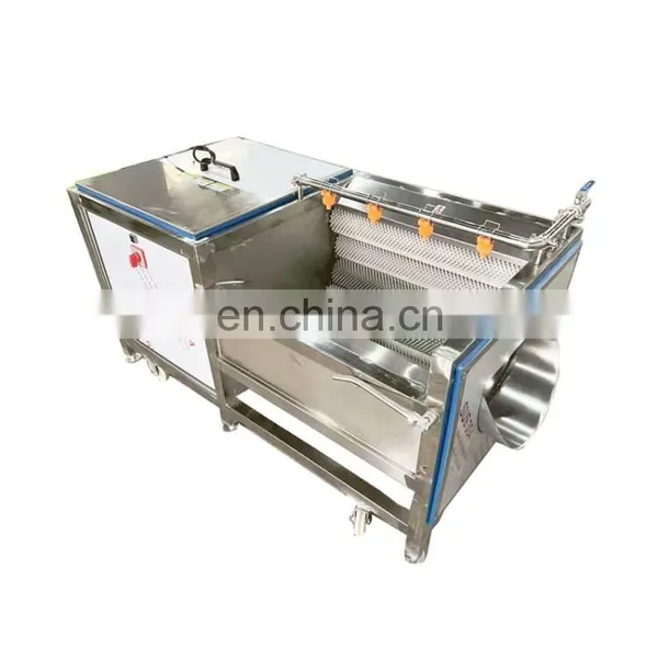 Root Vegetable Fruit Kohlrabi Brush Roller Peeler Cleaner Peeling Washing Cleaning Machine Production Line photo-2