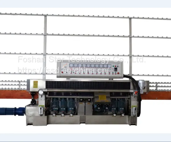 FSSD 9 Motors Glass Straight Line Edging Machine Машина для обработки стекла