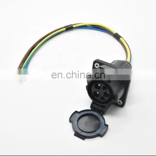 China Factory 16A 32A SAE J1772 Type 1 Vehicle Inlets 120V/240V AC EV Charger Socket With 0.5m Cable photo-2
