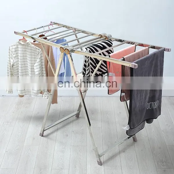 Wholesale High Quality Stainless Steel Square Tube Clothes Drying Rack Wholesale Bangkok Metal Clothes Hanger photo-5