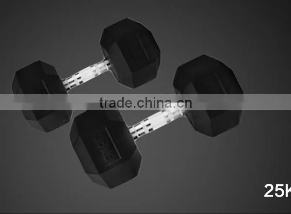 China Wholesale Rubber Hex Dumbbell for Sale photo-4