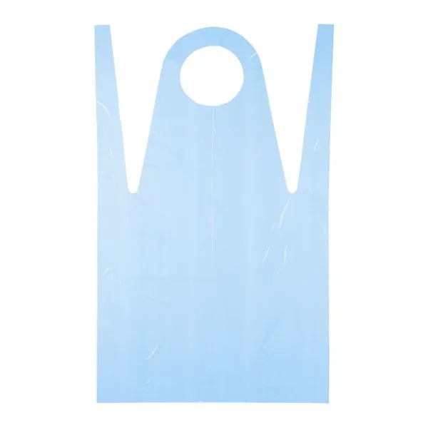 Factory Direct Disposable Waterproof Plastic Apron Clear Industrial LDPE Make Up Beauty Salon Apron For Adults Kitchen Cooking photo-2