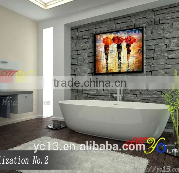 100%handmade Beautiful Knife Oil Painting photo-6
