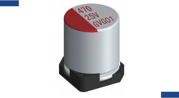 GV Series Conductive Polymer Hybrid Electrolytic Capacitors SMD Type