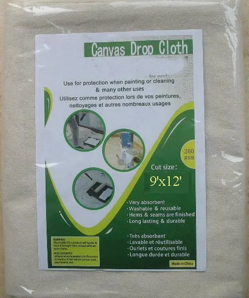5x18ft Professional 9X12 FT Cotton Canvas Drop Cloth photo-3