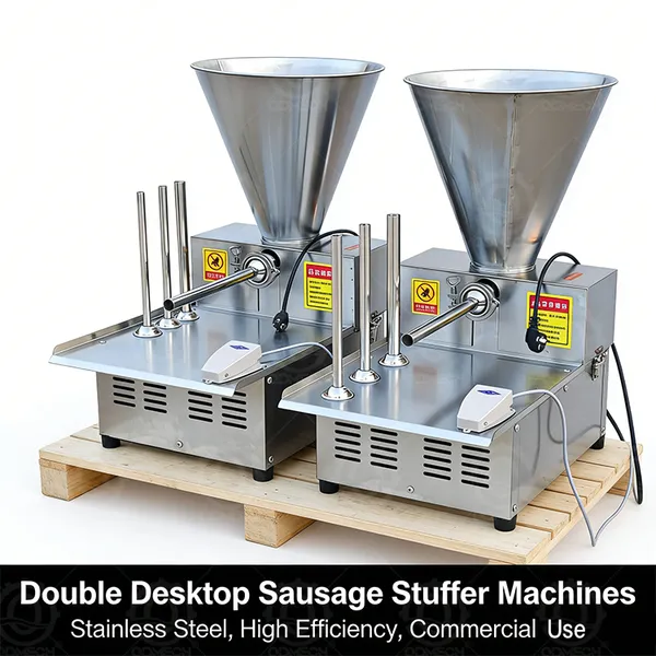 MO-Qdmech Factory Direct Stainless Steel Sausage Filling Machine RL156 Commercial Sausage Stuffer Meat Filler Customizable photo-3