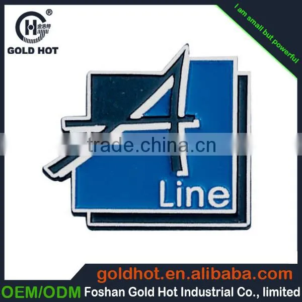 Zinc Alloy Metal Thin Word Projected Nameplate Trademark Label Sticker for Logo Display