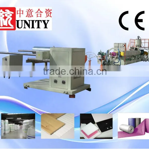 China Mold Manufacturers Supply Extrusion Machine Plastic Blowing Machinery pe Foam Film Extrusion Line