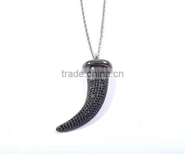 Guangzhou Wholesale Fashion Jewelry Stainless Steel Spike Pendant Trendy Necklace photo-4