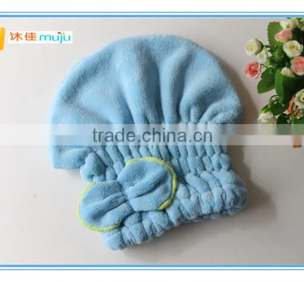 Freeshipping Factory Directly Supply Lower Lace Shower Cap,super-absorbent Microfiber Dry Hair Hat, Microfibe