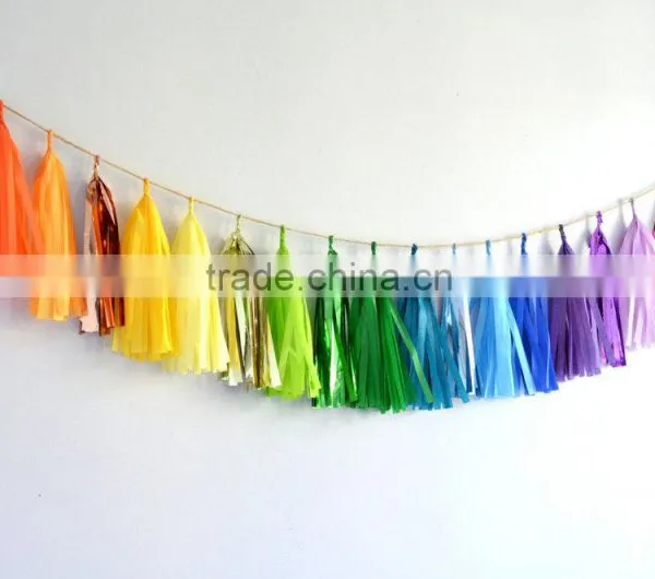 Festival Party Favor Decorations Tissue Paper Tassel photo-3