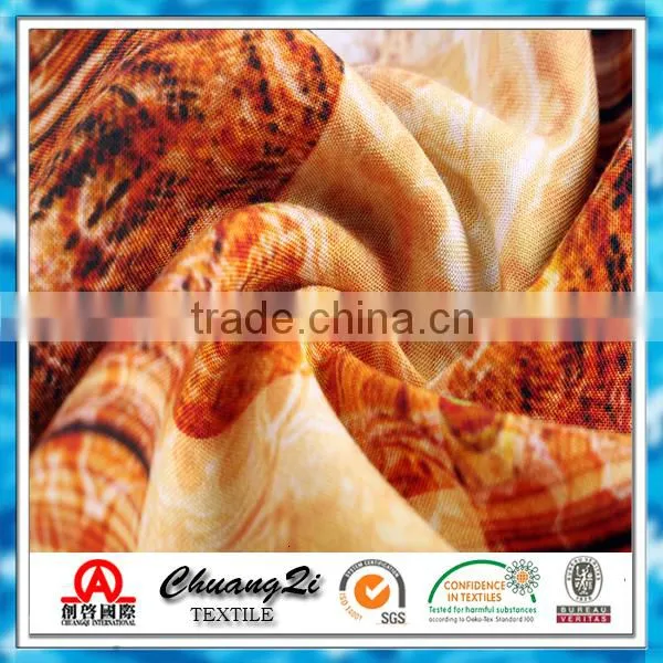 Women Dress Digital Printed Textile Woven Viscose Voile Fabric photo-2