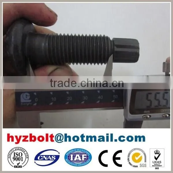 China Suppliers High Tensile Stud Bolts Round Head Galvanized