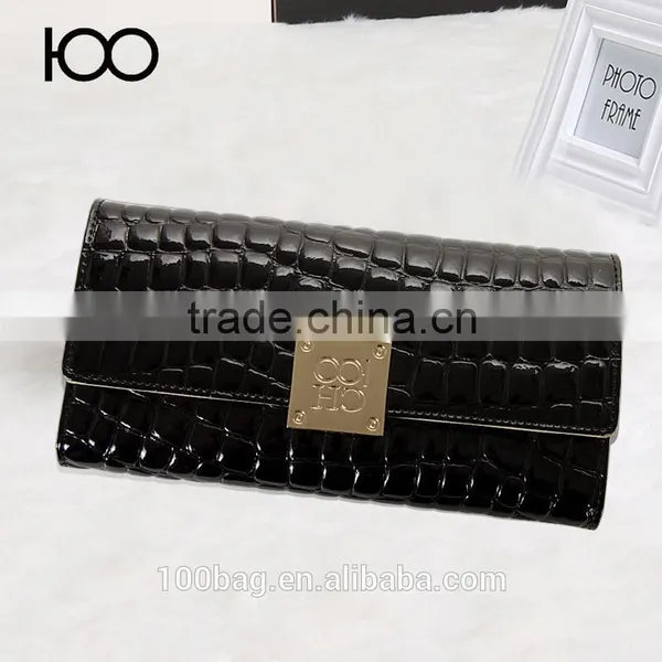 Long Style Clutch Crocodile Wallet for Girls Factory in Guangzhou