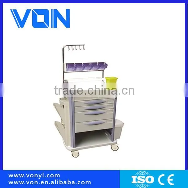 FCA-04 Medical Trolley&nursing Cart&medical Cabinet,Hospital Cart ABS BodyTrolley,Nursing Station Carts Cabinet photo-2
