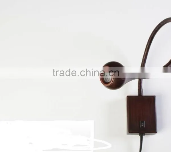 Flexible Gooseneck Sconce Wall Mounted LED Light Bronze Finish photo-4