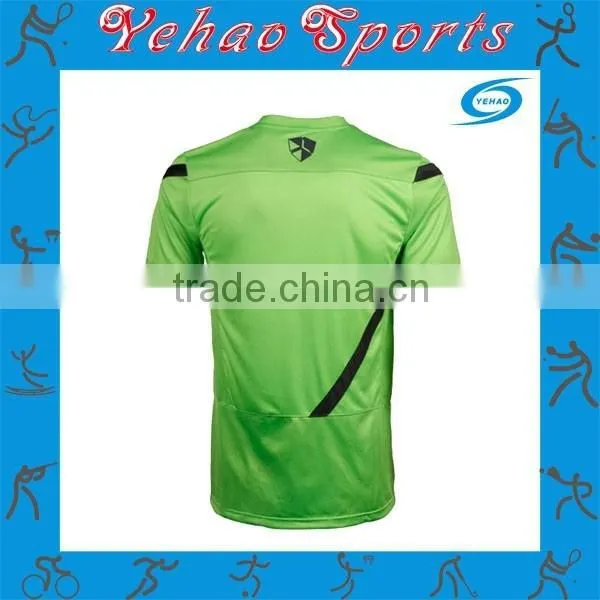 2015 100% Polyester Cool Dry Custom Design Sublimated Green Football Jersey photo-5