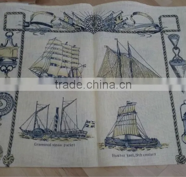 2015 New Fashion Cotton /linen Tea Towels for Home Decoration ,cheap Promotional Gift in High Quality London Street-34 photo-2