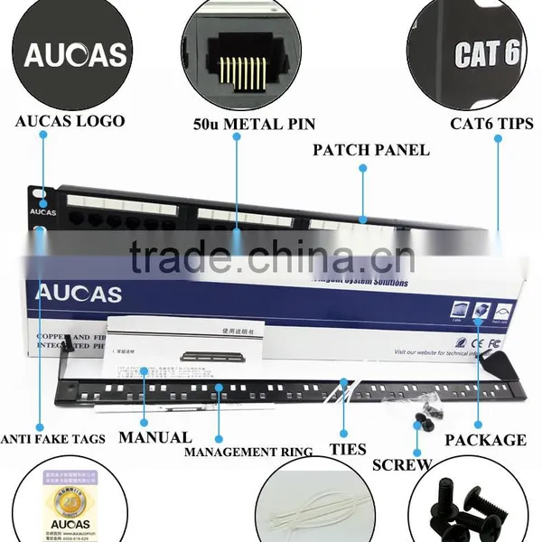 12/24/48 Ports,1U 19''+LED Light Loaded,UTP Cat5e/cat6 Patch Panel photo-6