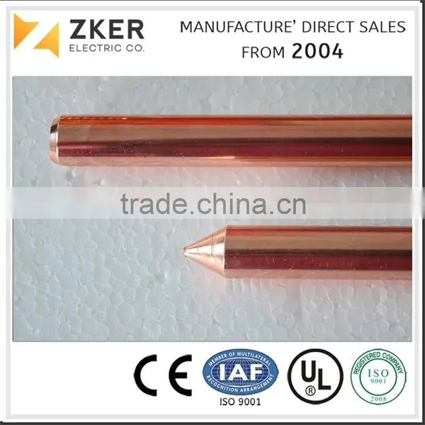 Copper Earth Rod / Copper Clad Stel Ground Rod photo-3