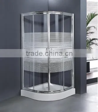 6mm Tempered Glass Simple Shower Room With Acrylic Base for Home Use photo-2