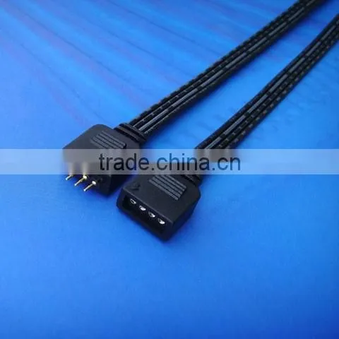 24V 4 Pin 2.54 Pitch LED Male / Male Adapter Flexible Connector for Use RGB LED Strips photo-3