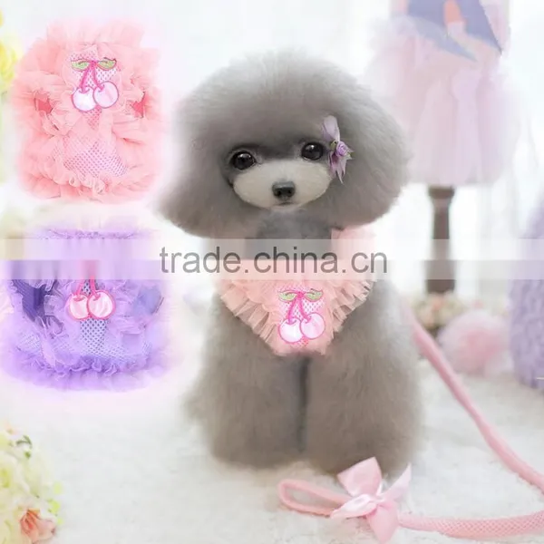 New products lace dog vest harness collar