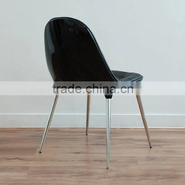 Diane Glass Fiber Reinforced Plastic Armrest Chair Hotel Dining Chair Leather Buckle Dining Chair photo-2
