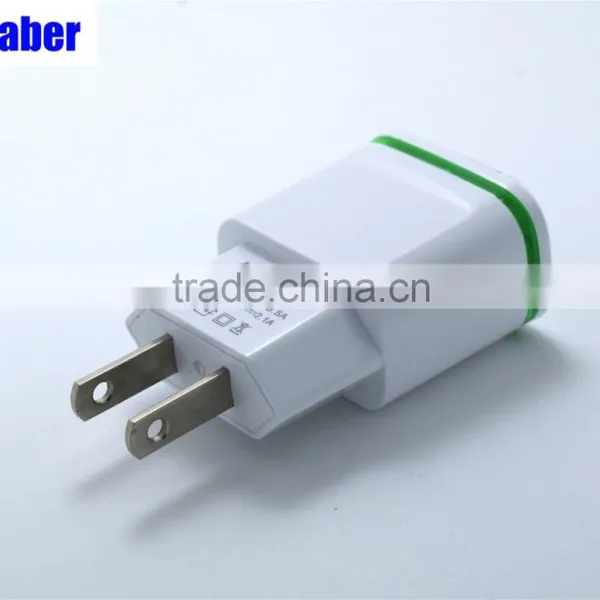 5V 2.1A +1A Universal Travel USB Charger Adapter Wall Charger Portable EU UK Plug Mobile Phone Smart Charger photo-2