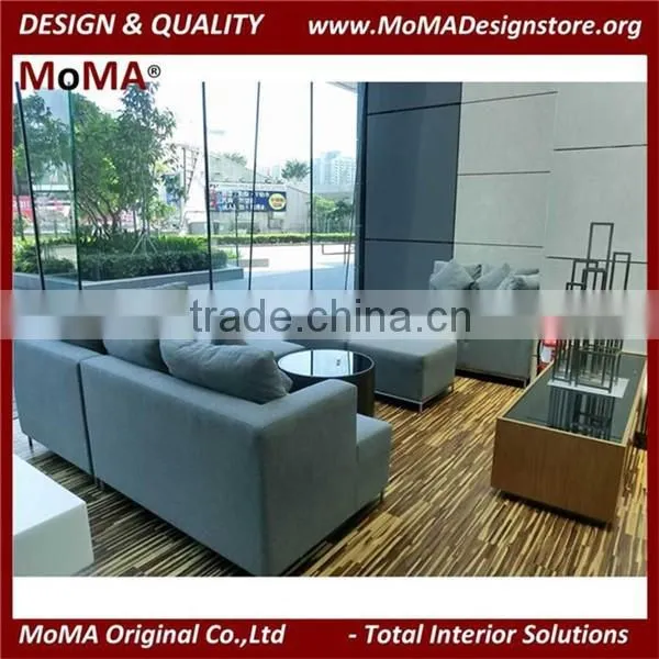 Custom Size Fabric Restaurant Sofas