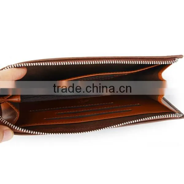 Custom Made Fiber Men Wallet Gunuine Leather photo-3