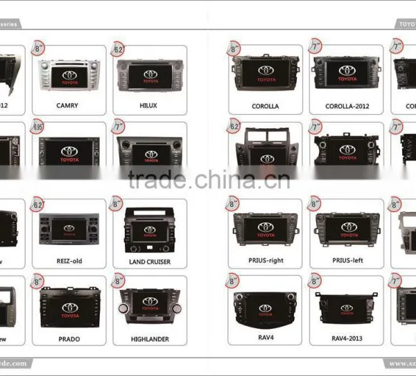 Android 4.4.4 Quad Core Ram 1g Bluetooth Radio 3g Wifi Audio in Car Entertainment System